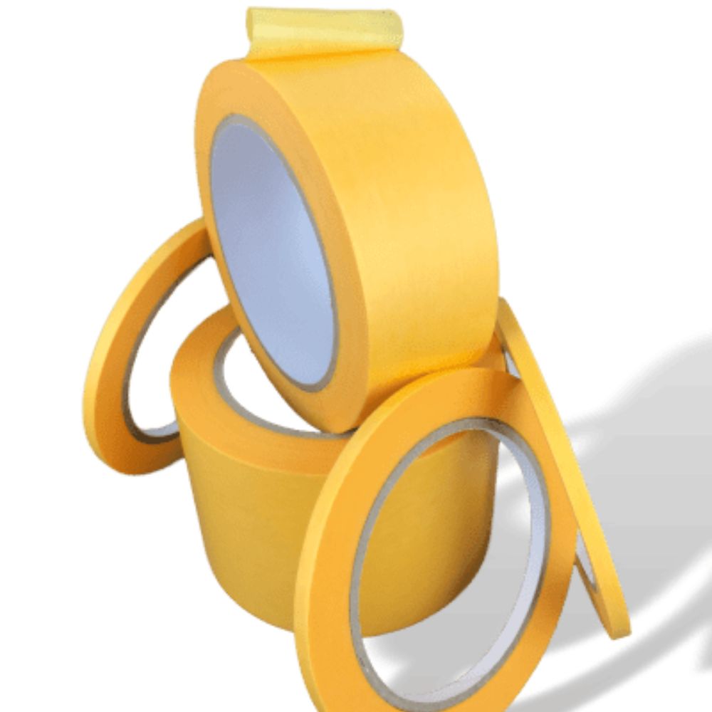 Ruban de masquage papier de riz jaune