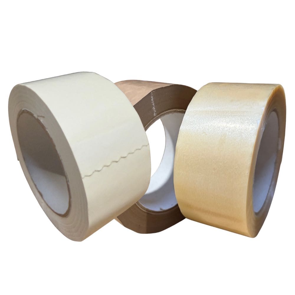 Rubans adhésifs emballage brun transparent blanc gamme performance PVC