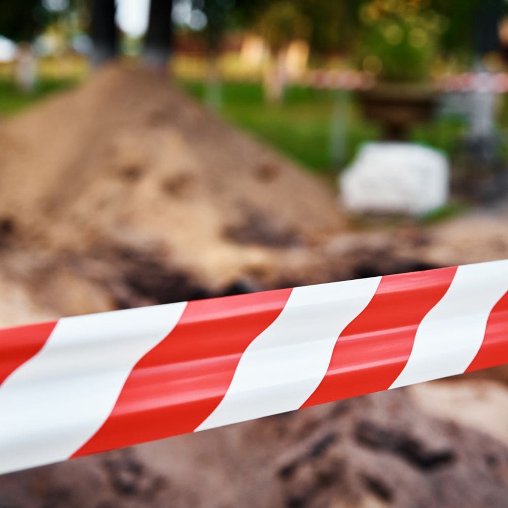 Signalisation Balisage Rubalise rouge blanc